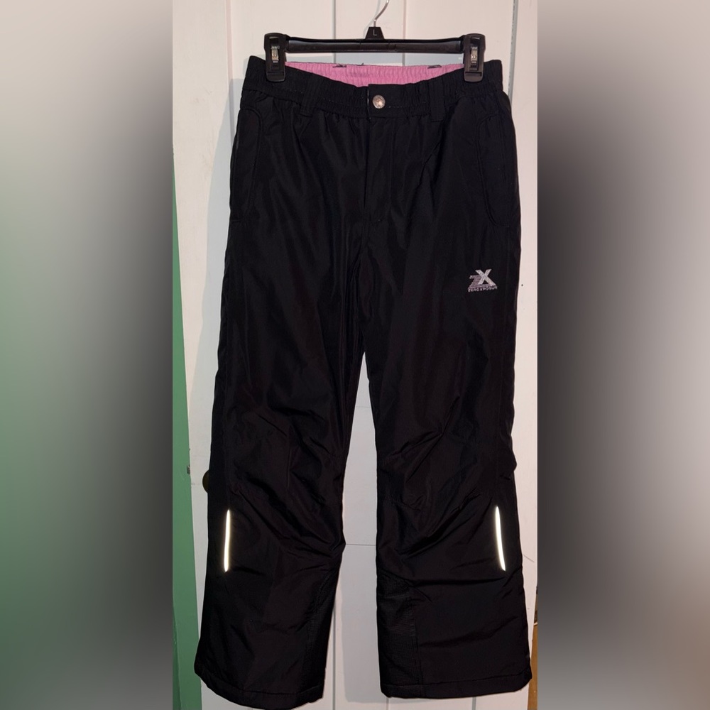 Junior Girls ZeroXposur Pink and Black Snow Pants size 14